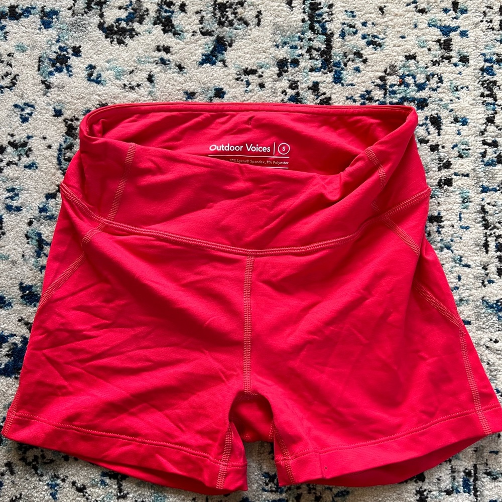 Outdoor voices red shorts